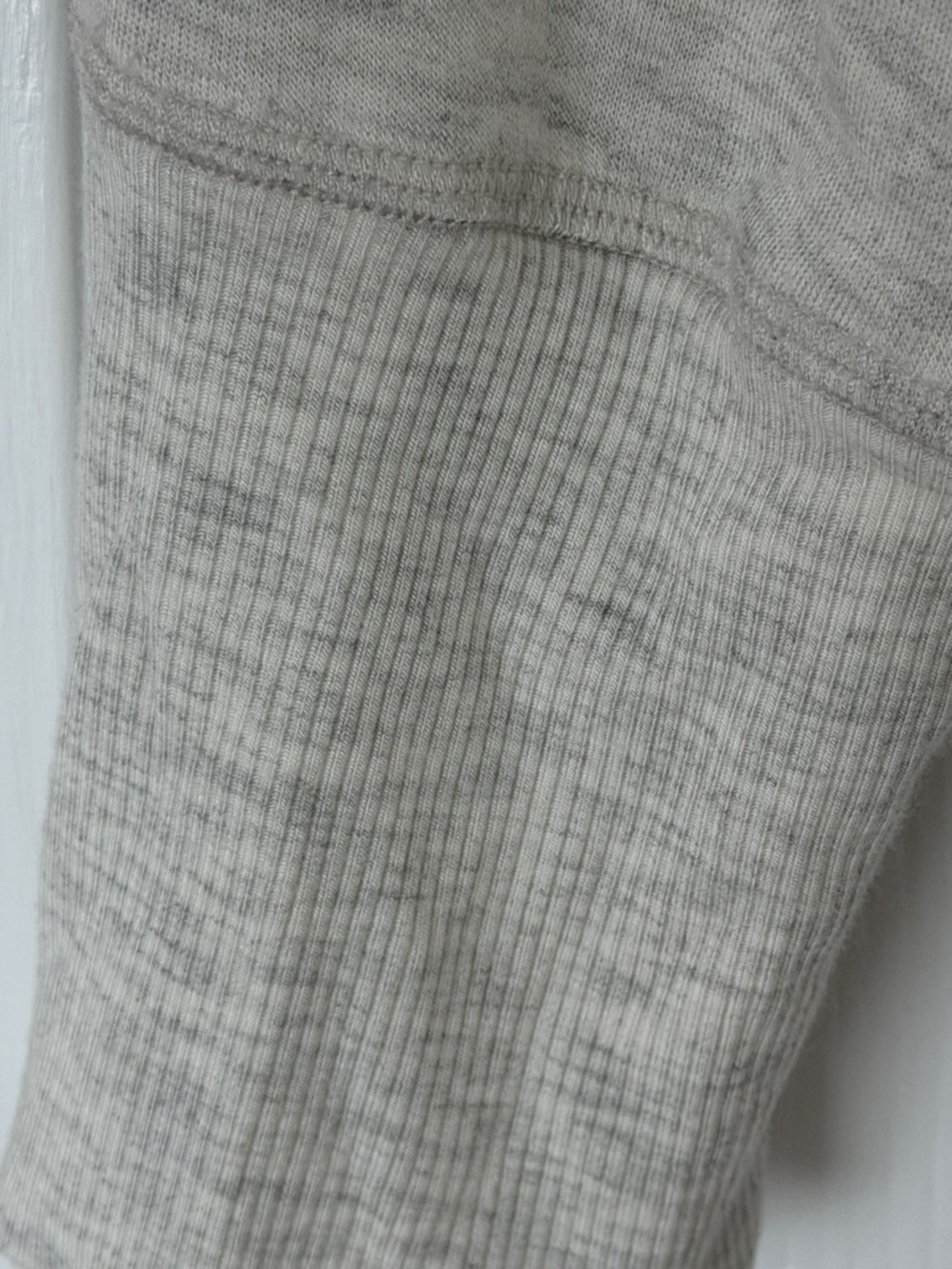 Soft Draped Cardigan in Light Heather Cream - Picture 5 of 12